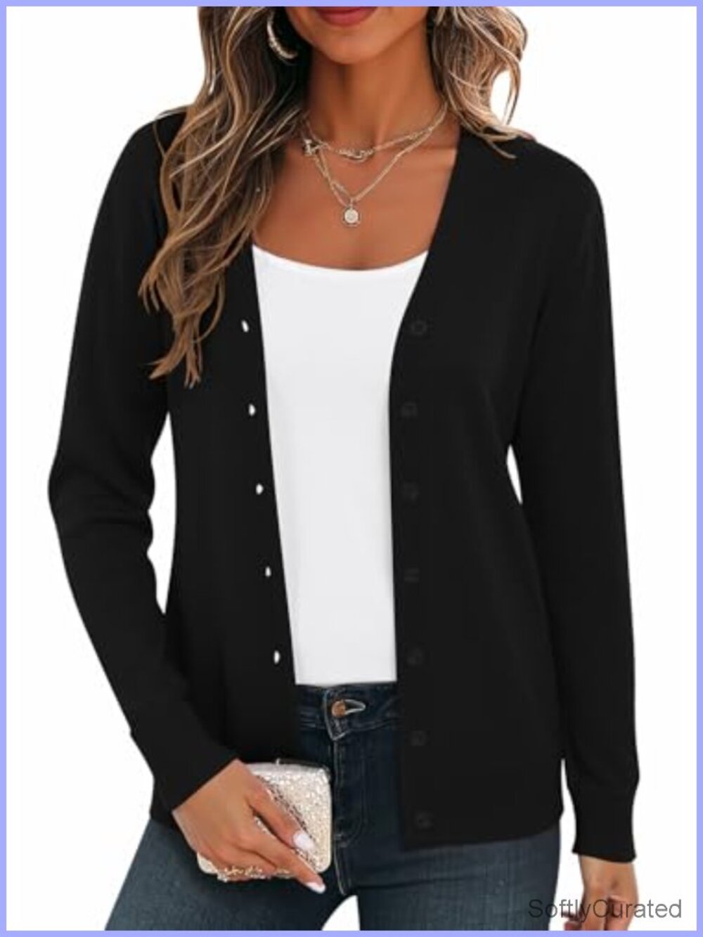 VIISHOW Women's Classic Cardigan Long Sleeve Open Front Casual Knit Sweater Coat